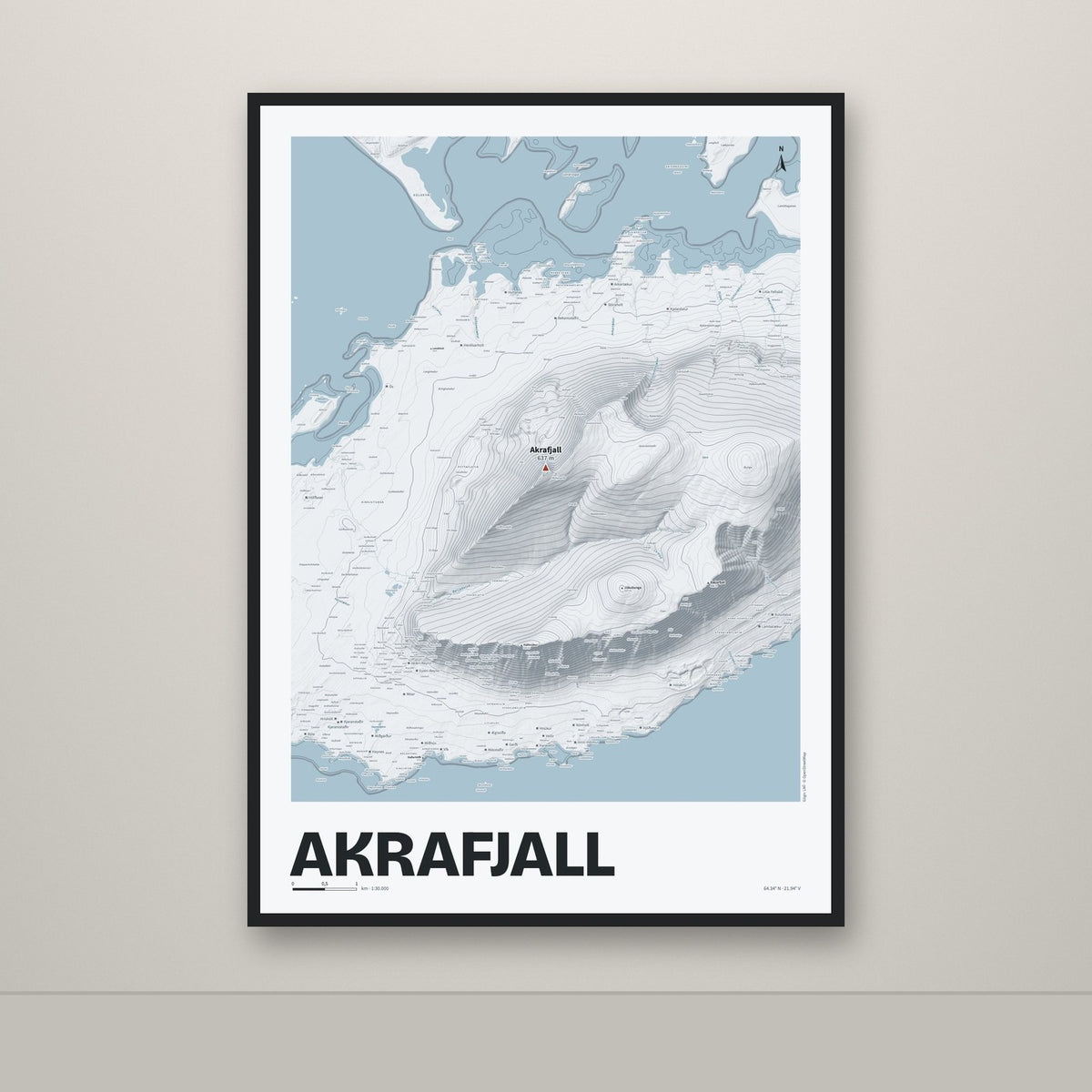 Akrafjall – Ljóst, rauður