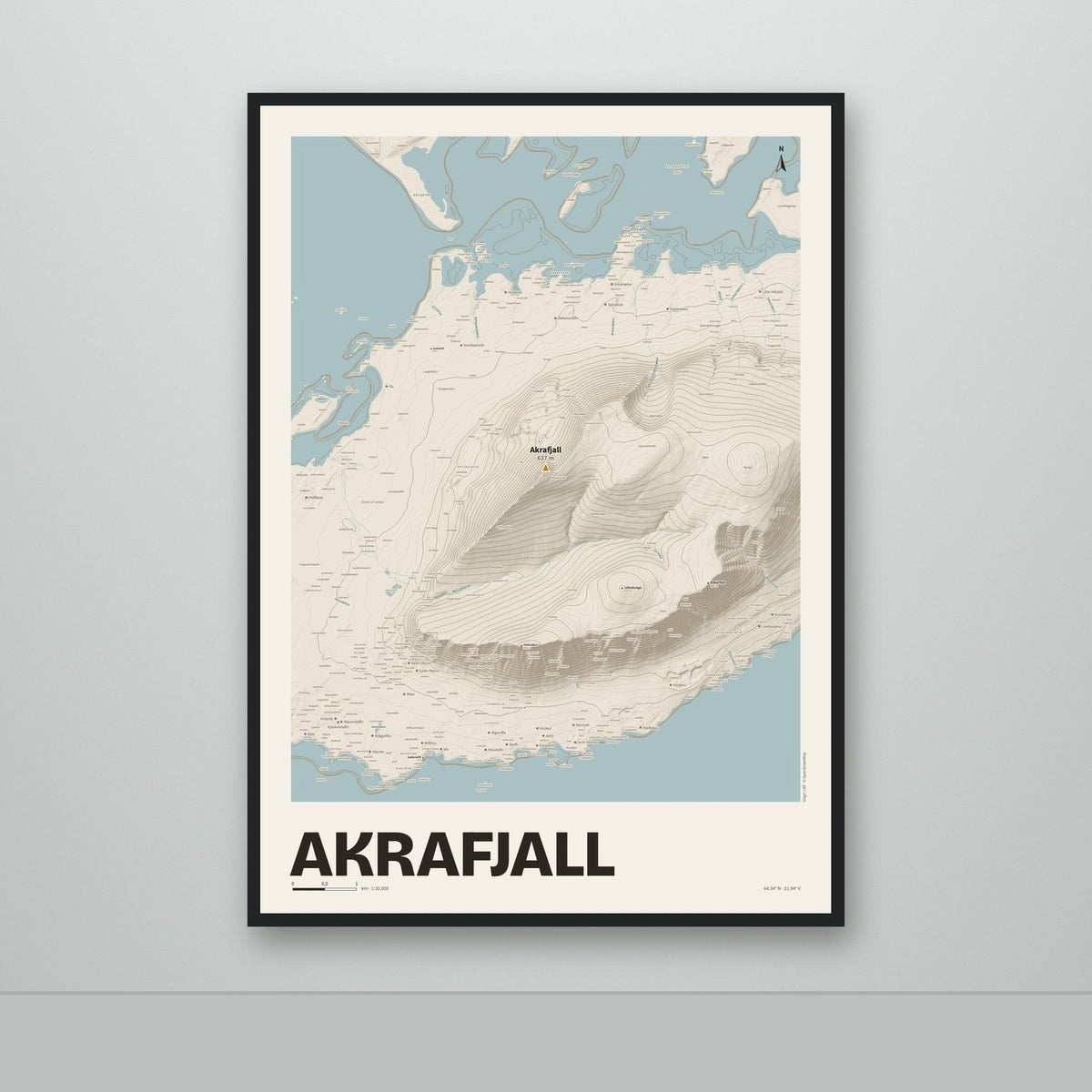 Akrafjall – Sandur, okkurgulur