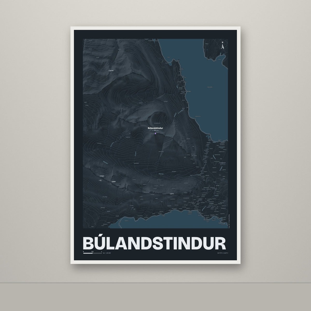 Búlandstindur – Nótt, lúpínufjólublár