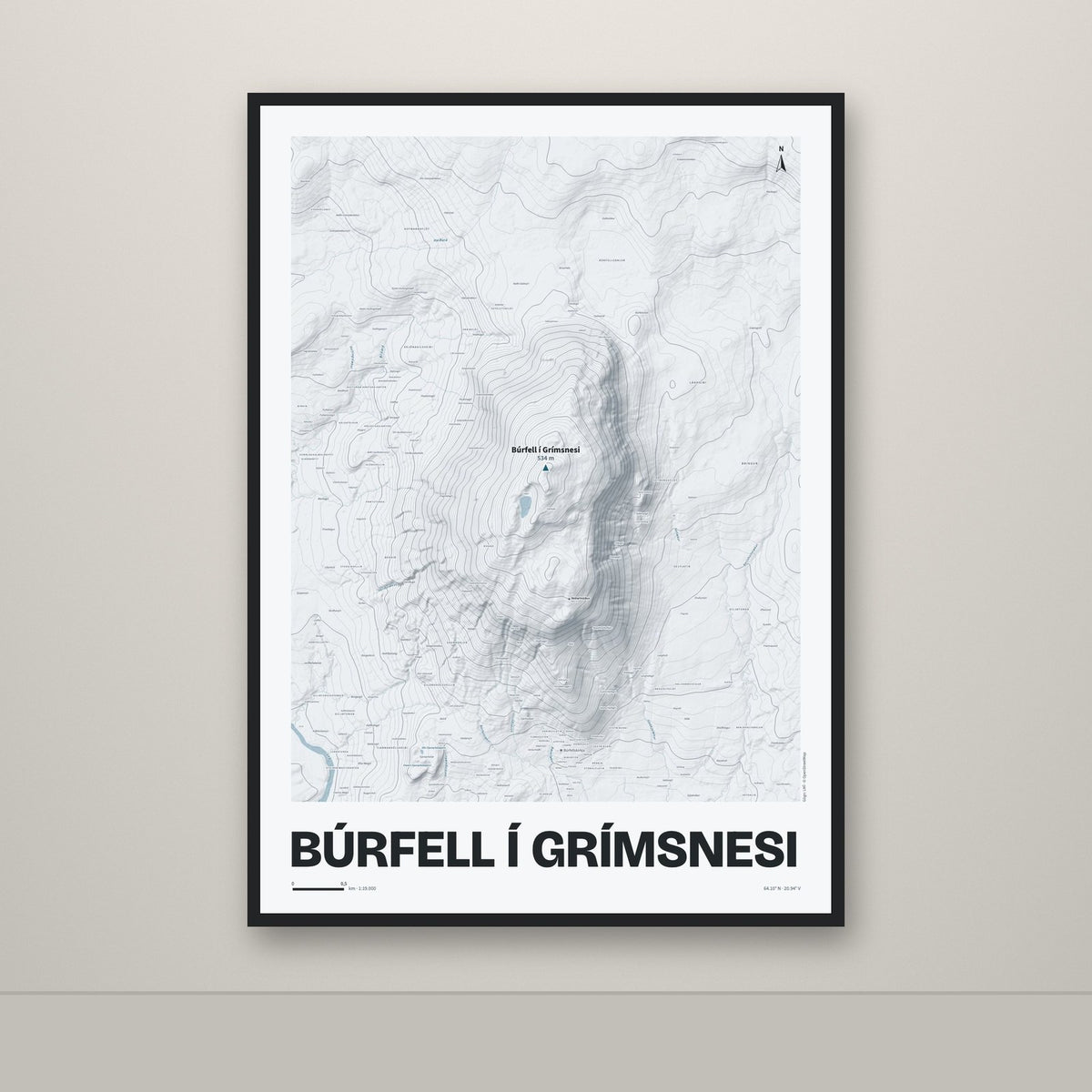 Búrfell í Grímsnesi – Ljóst, blár