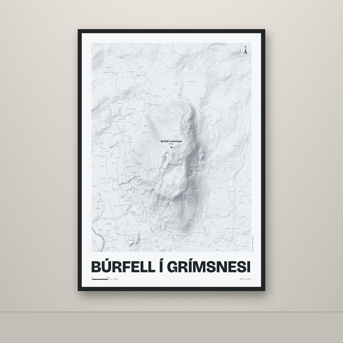Búrfell í Grímsnesi – Ljóst, rauður