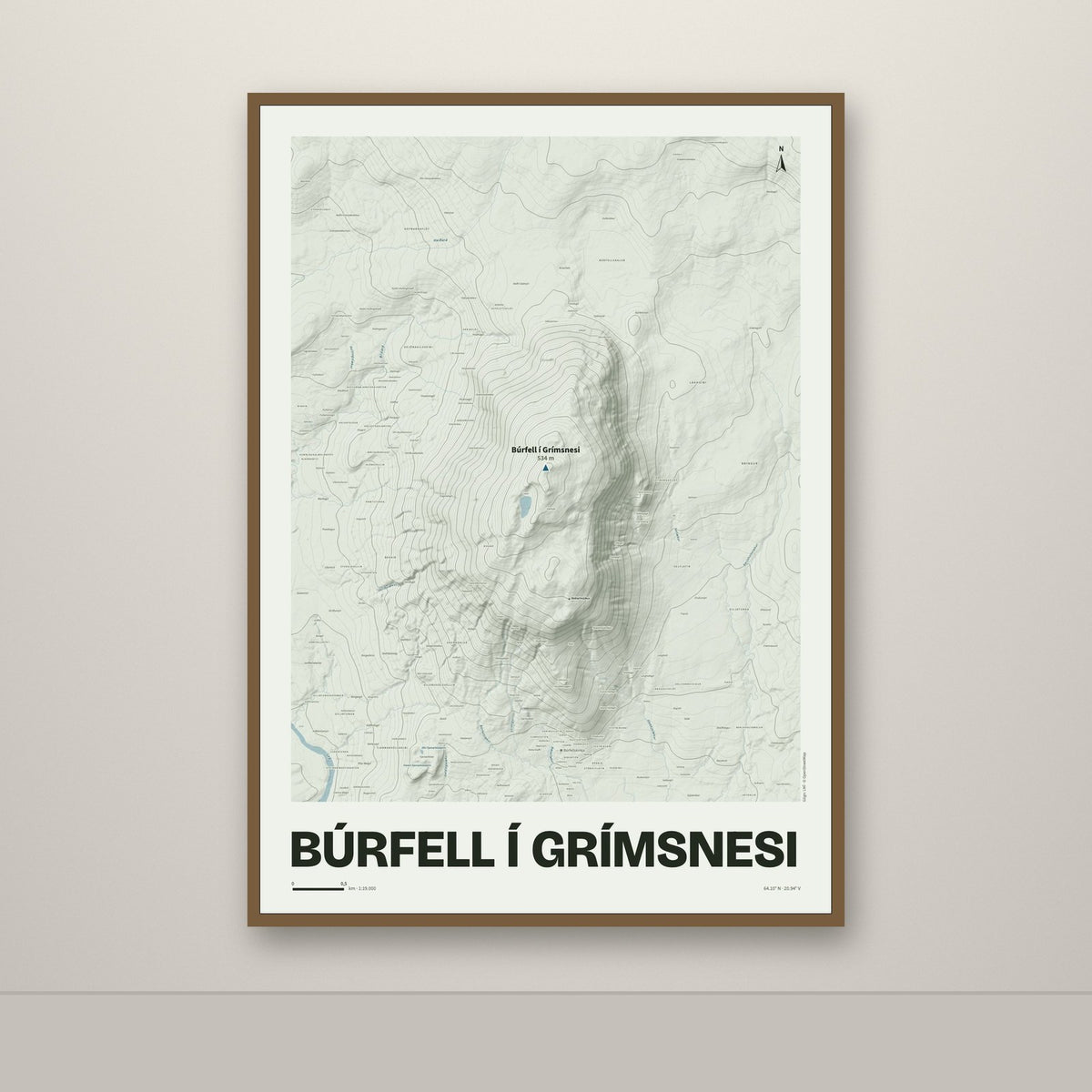Búrfell í Grímsnesi – Mosi, blár