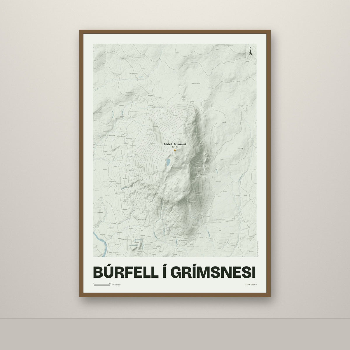 Búrfell í Grímsnesi – Mosi, okkurgulur