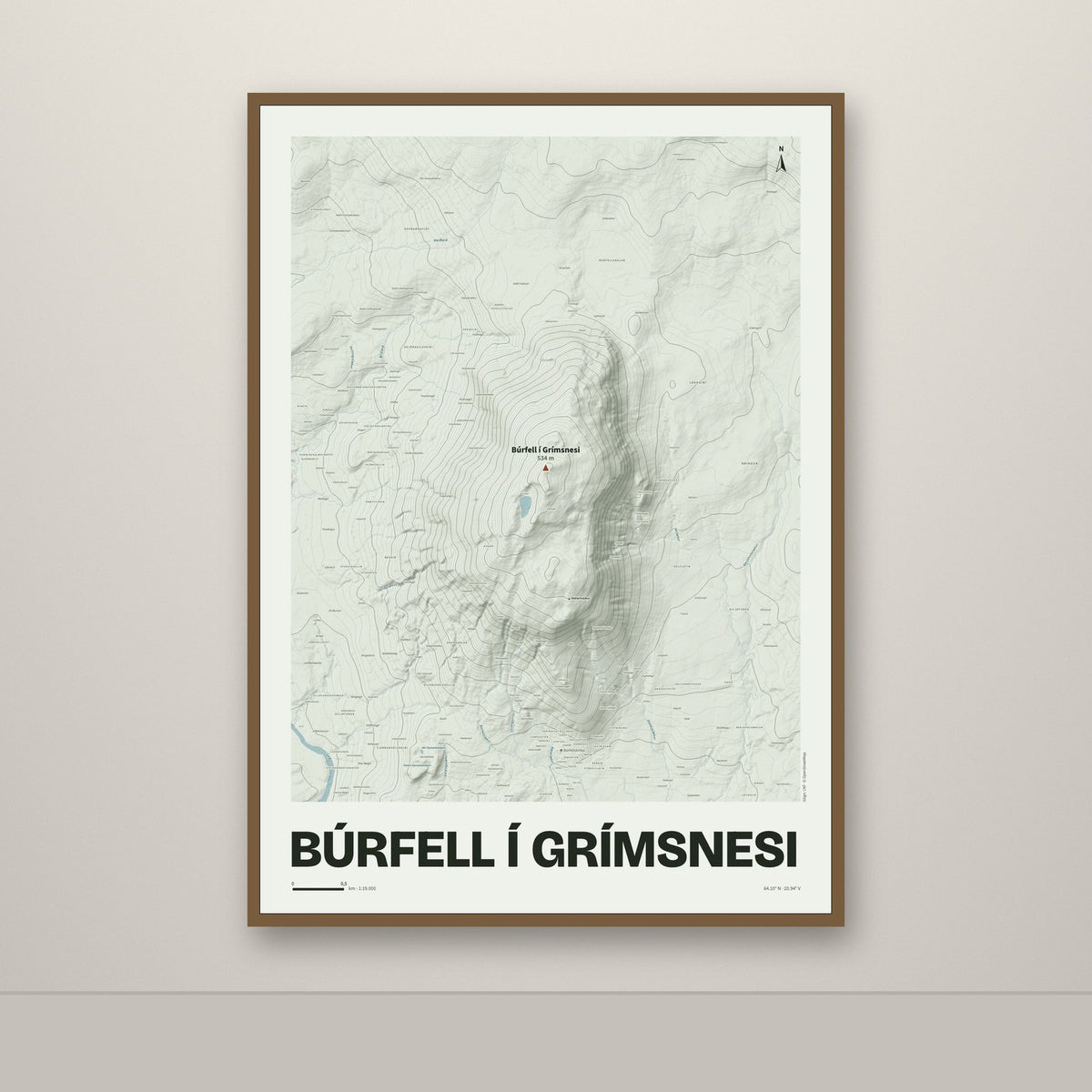 Búrfell í Grímsnesi – Mosi, rauður