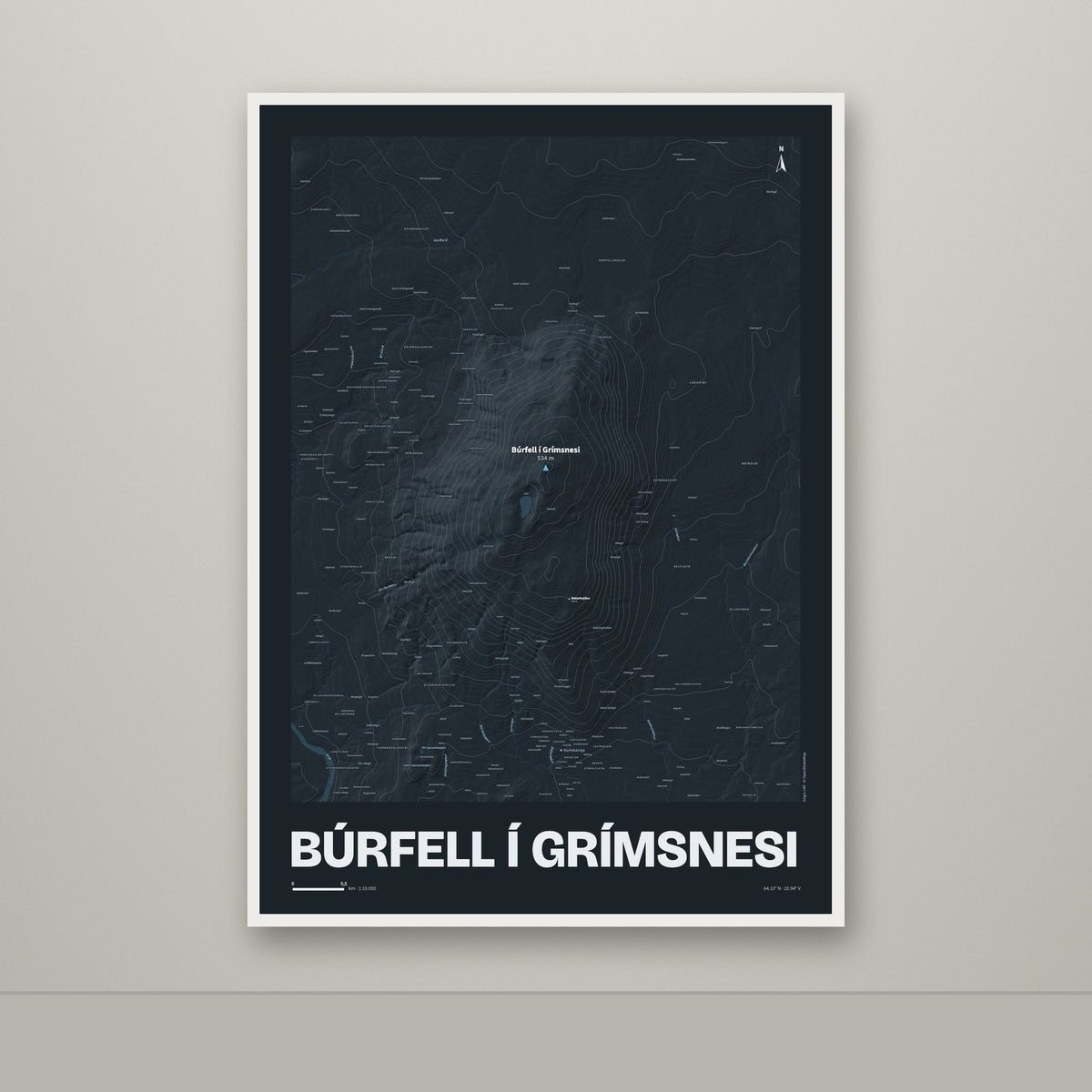 Búrfell í Grímsnesi – Nótt, blár