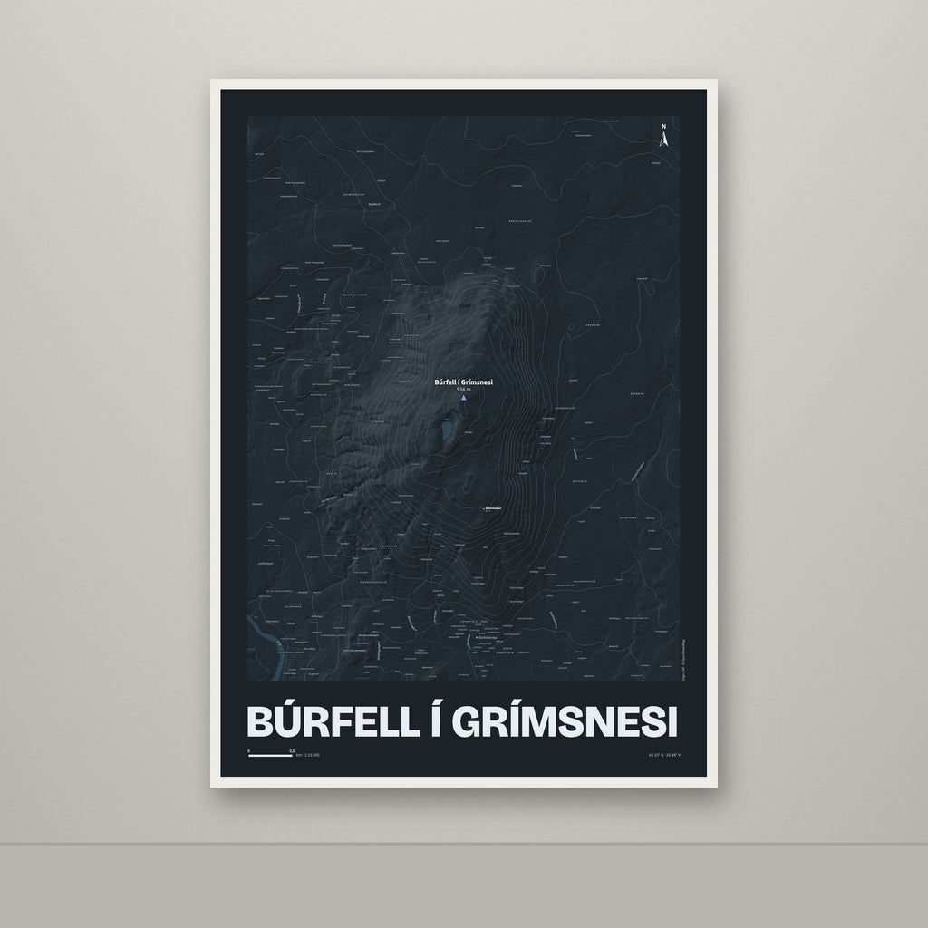 Búrfell í Grímsnesi – Nótt, lúpínufjólublár