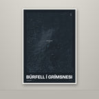 Búrfell í Grímsnesi – Nótt, okkurgulur