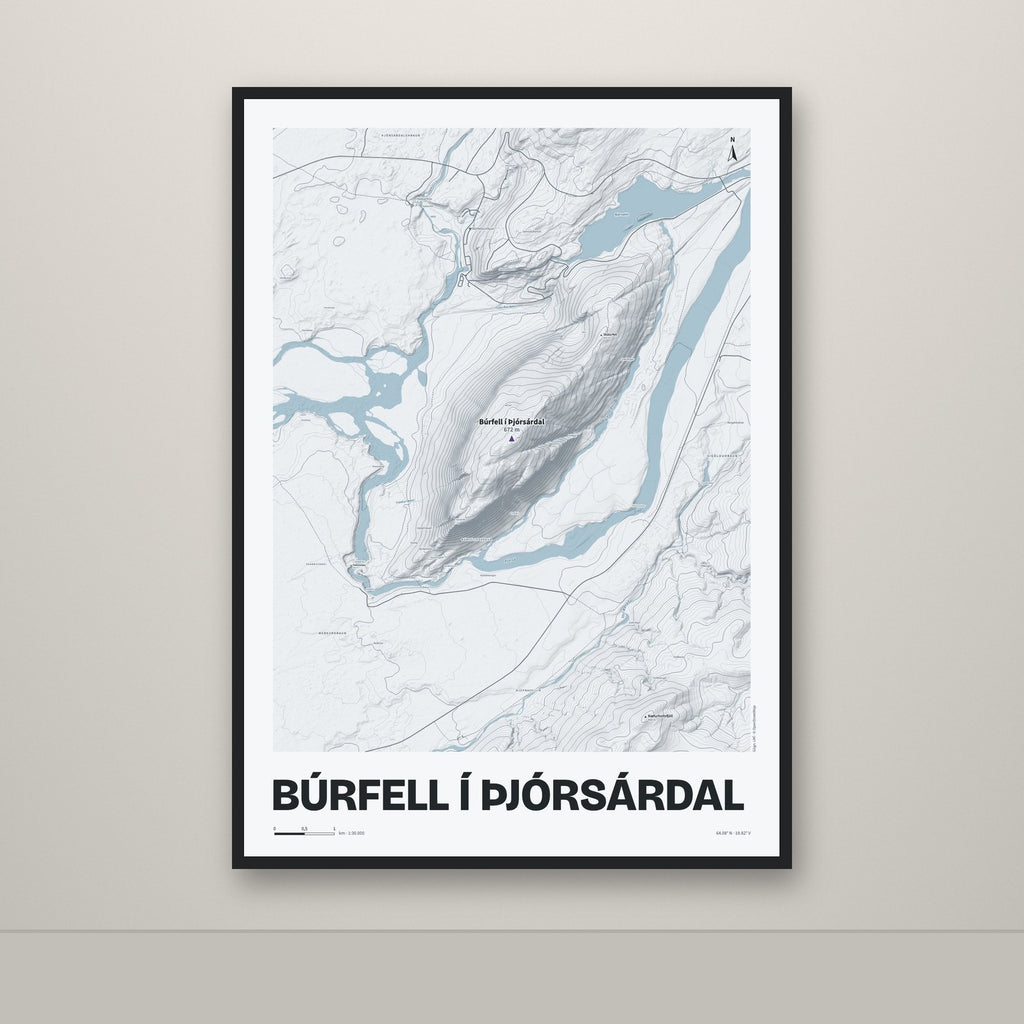 Búrfell í Þjórsárdal – Ljóst, lúpínufjólublár
