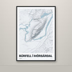 Búrfell í Þjórsárdal – Ljóst, lúpínufjólublár