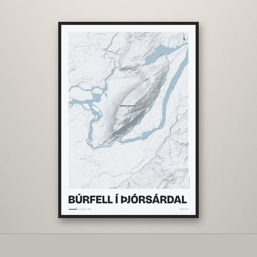 Búrfell í Þjórsárdal – Ljóst, rauður