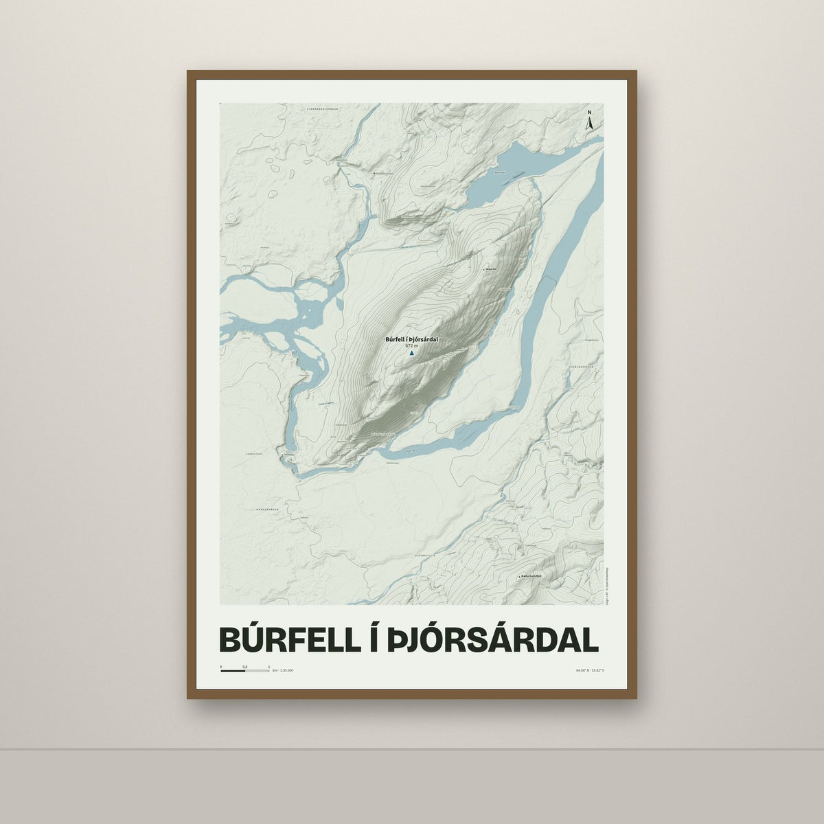 Búrfell í Þjórsárdal – Mosi, blár