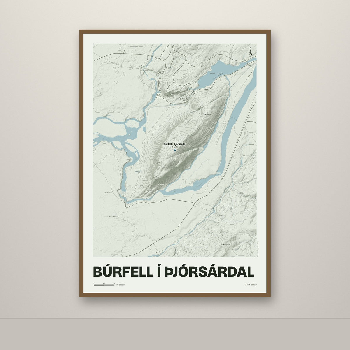 Búrfell í Þjórsárdal – Mosi, blár