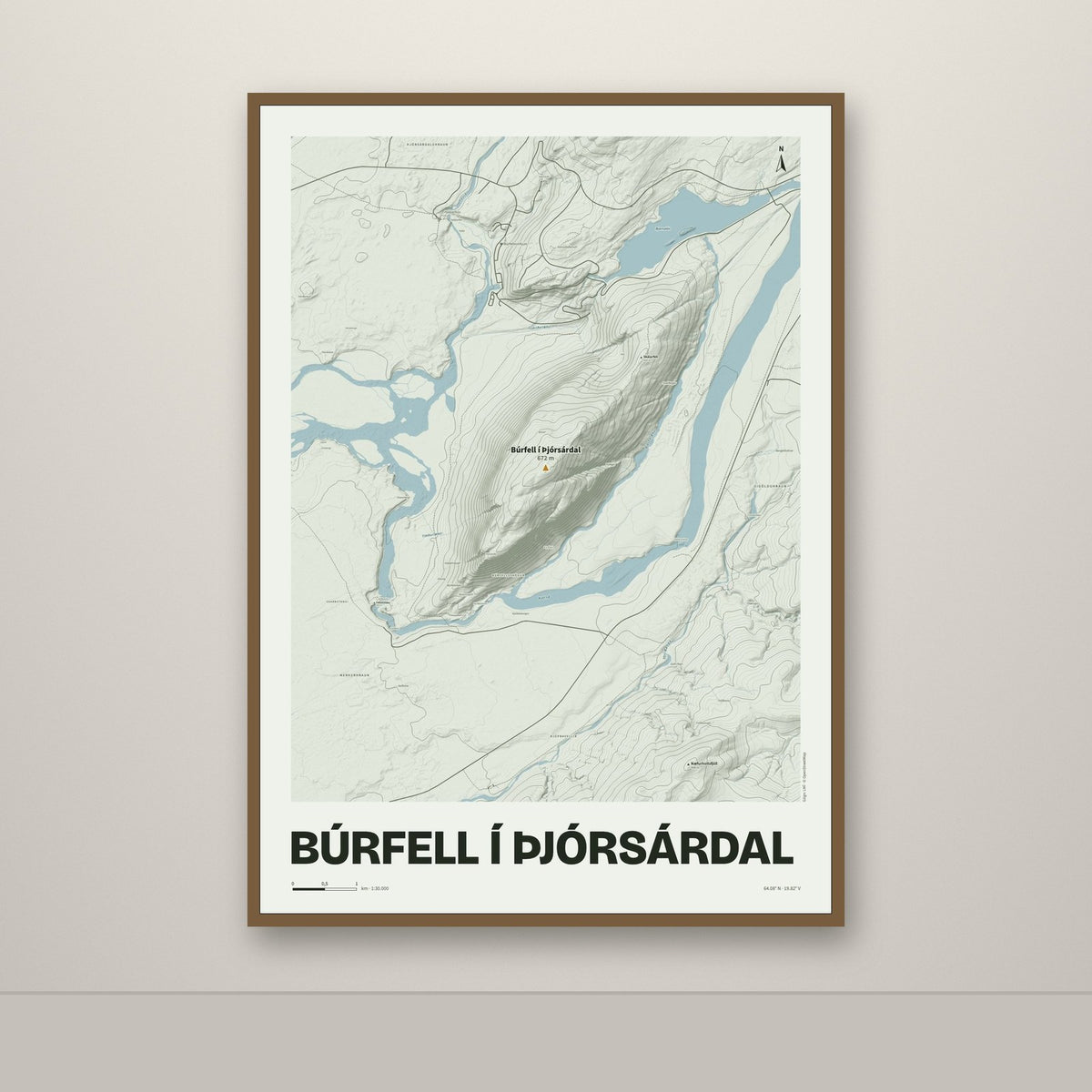 Búrfell í Þjórsárdal – Mosi, okkurgulur