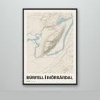 Búrfell í Þjórsárdal – Sandur, rauður