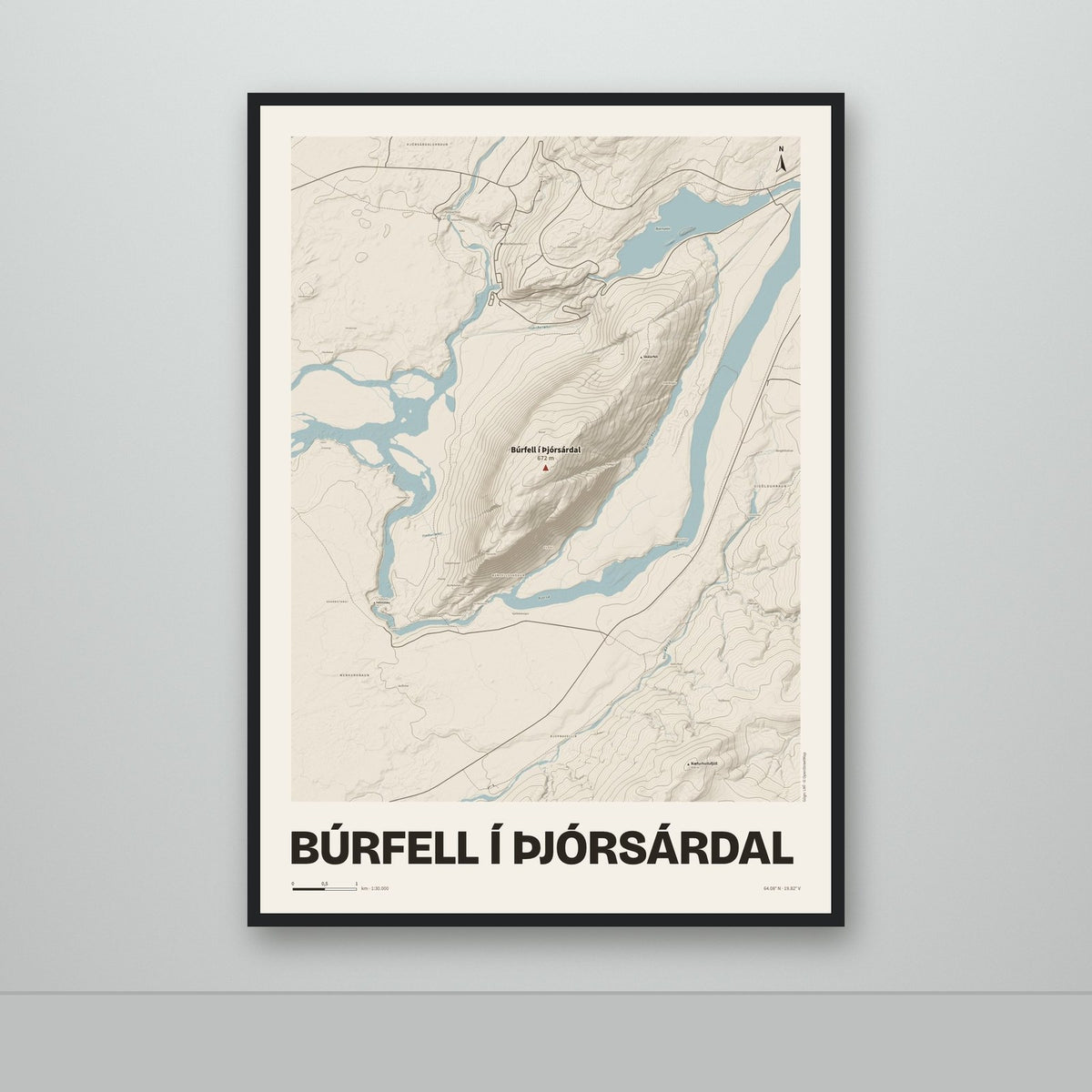 Búrfell í Þjórsárdal – Sandur, rauður