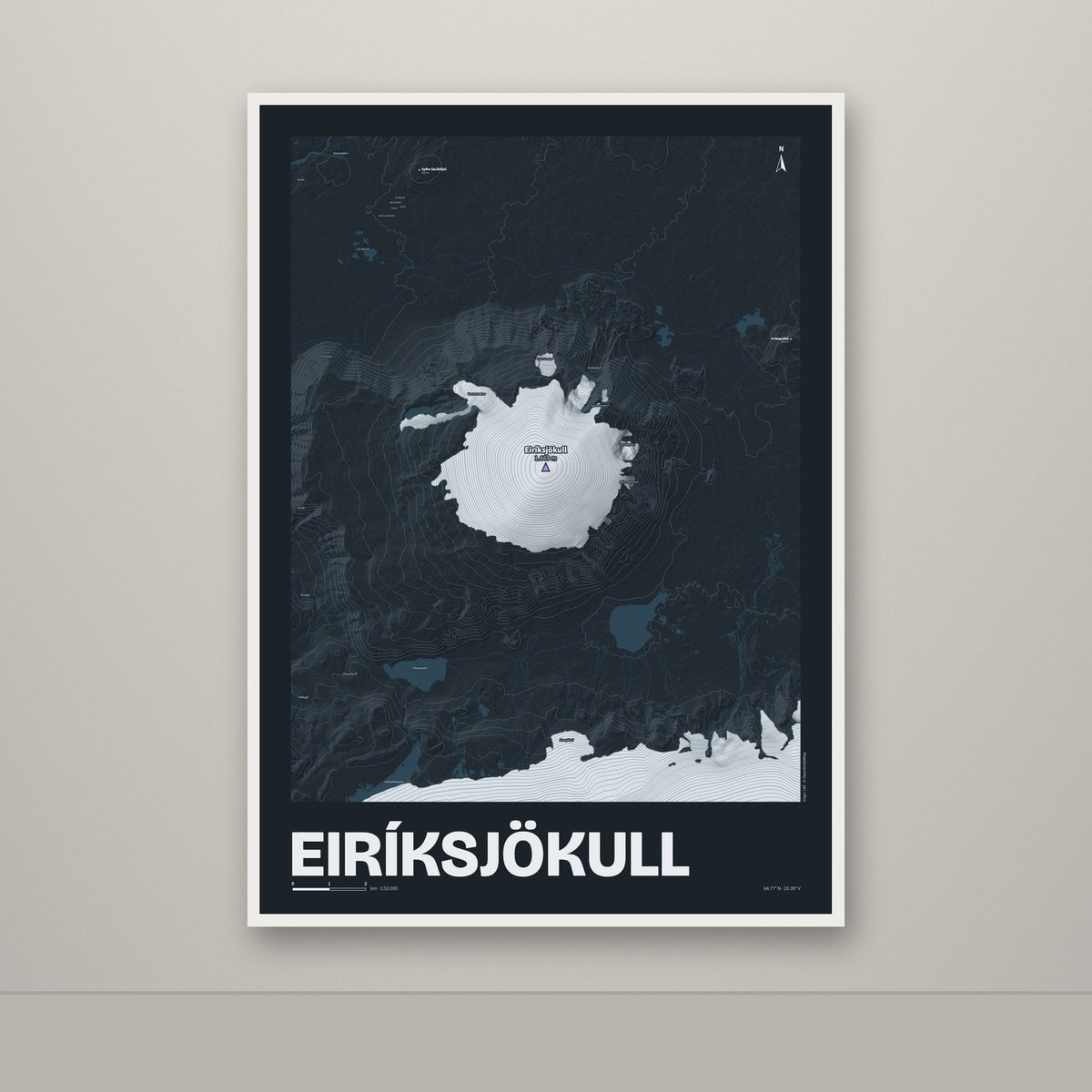 Eiríksjökull – Nótt, lúpínufjólublár