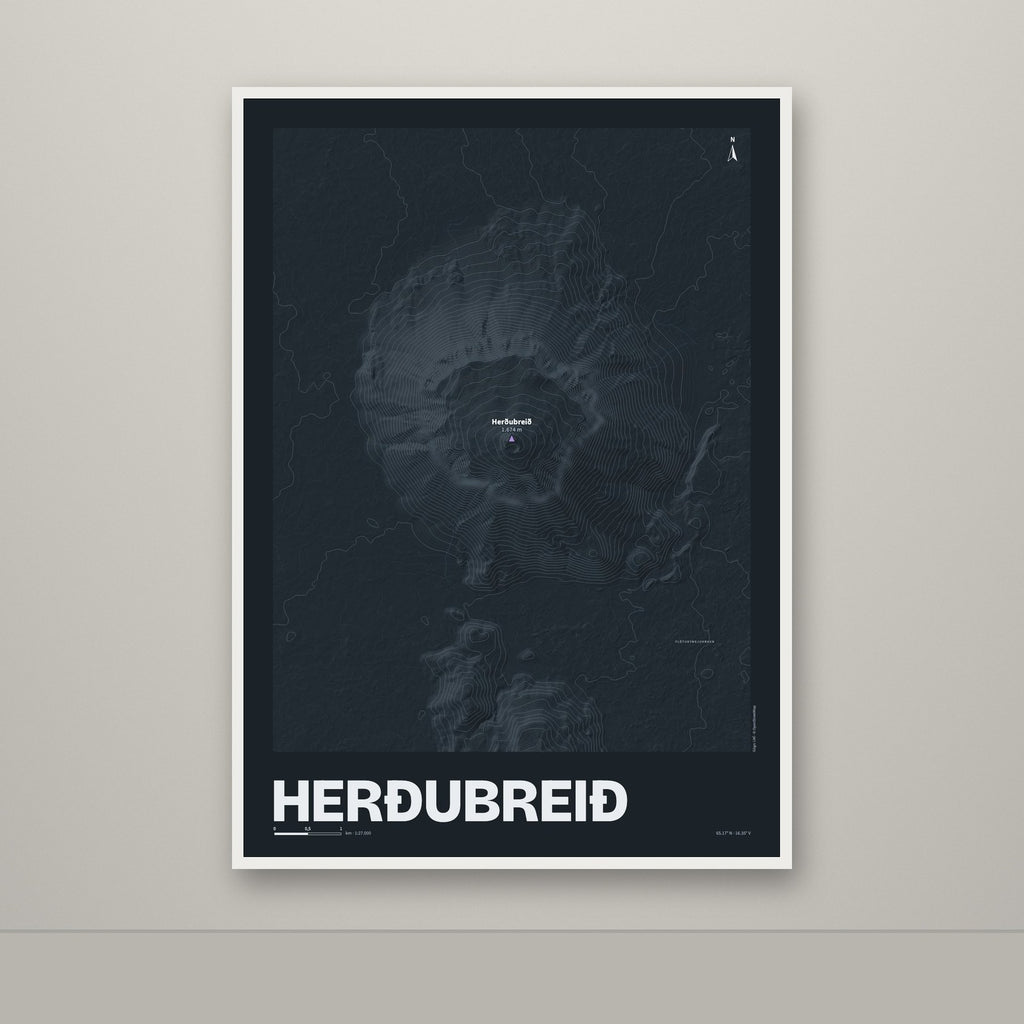 Herðubreið – Nótt, lúpínufjólublár