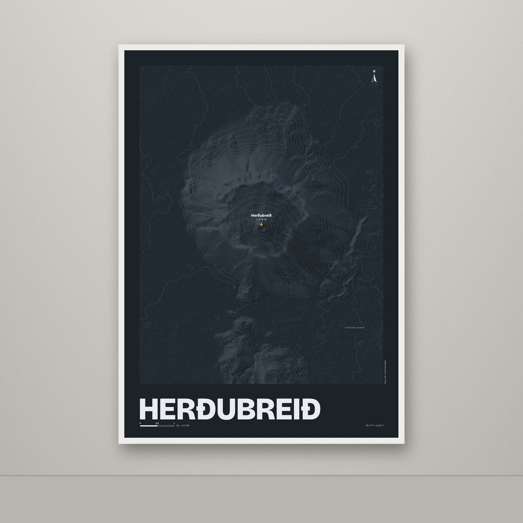 Herðubreið – Nótt, okkurgulur