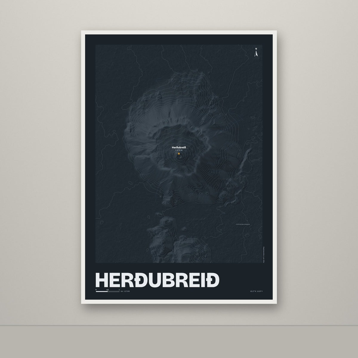 Herðubreið – Nótt, okkurgulur