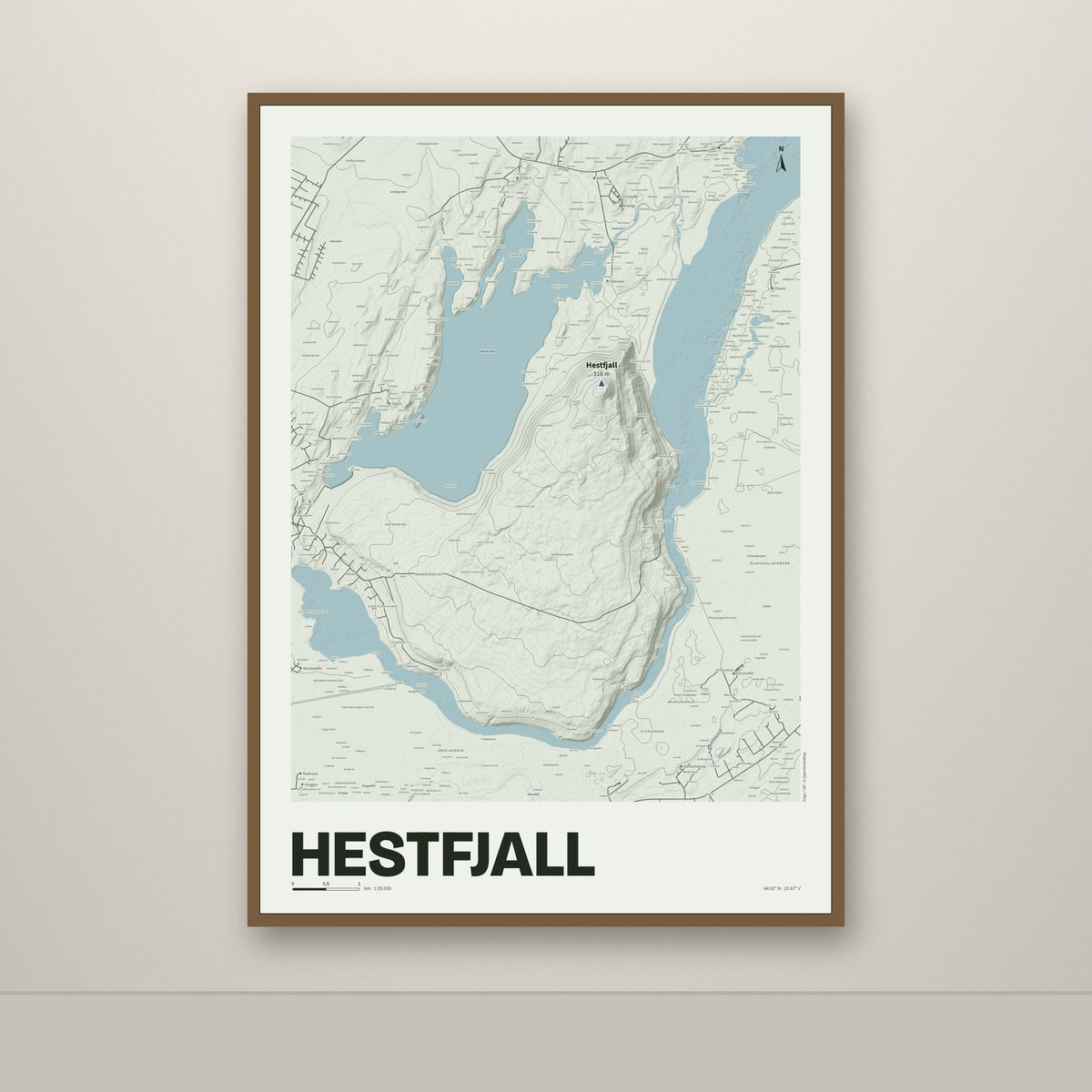 Hestfjall – Mosi, lúpínufjólublár