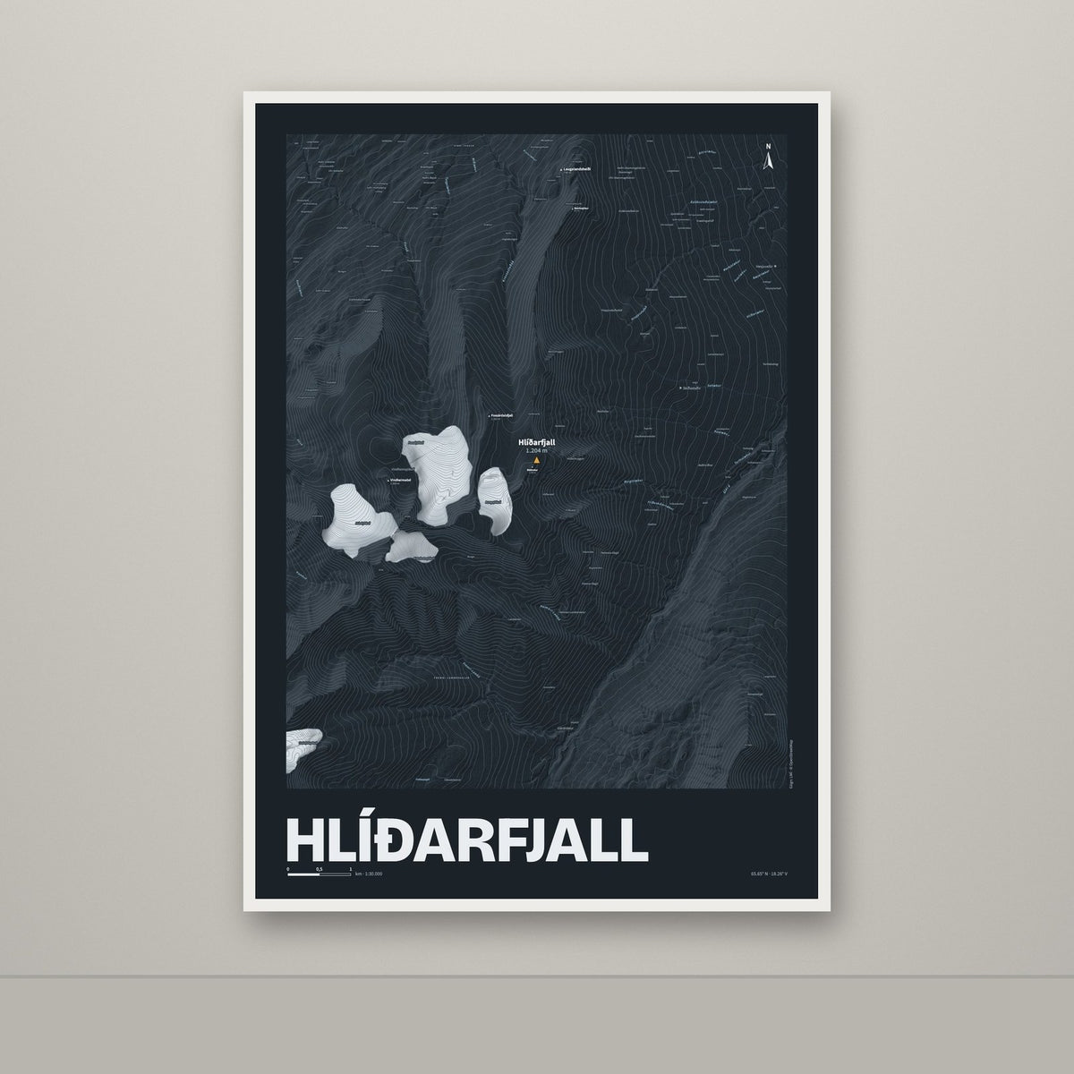 Hlíðarfjall – Nótt, okkurgulur