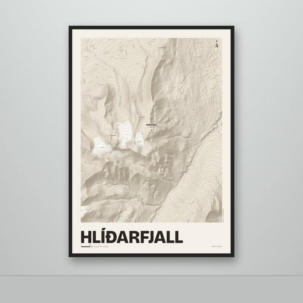 Hlíðarfjall – Sandur, okkurgulur