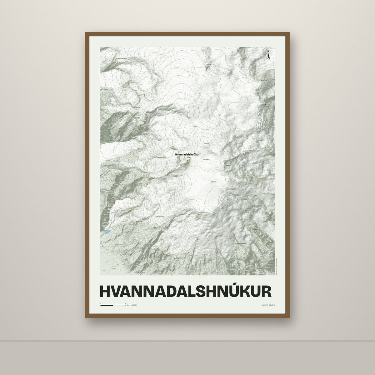 Hvannadalshnúkur – Mosi, okkurgulur