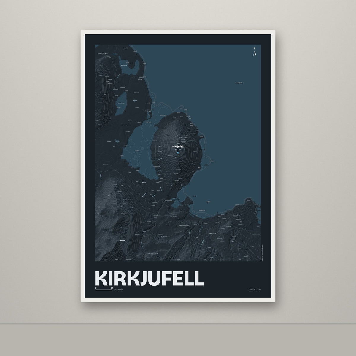Kirkjufell – Nótt, blár
