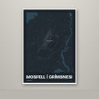 Mosfell í Grímsnesi – Nótt, lúpínufjólublár