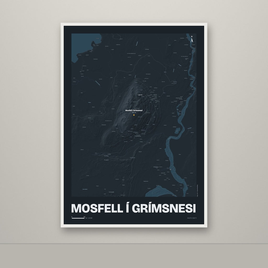 Mosfell í Grímsnesi – Nótt, okkurgulur