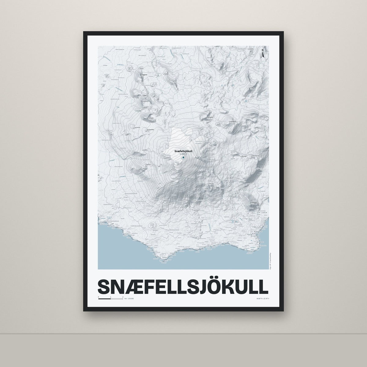 Snæfellsjökull – Ljóst, blár