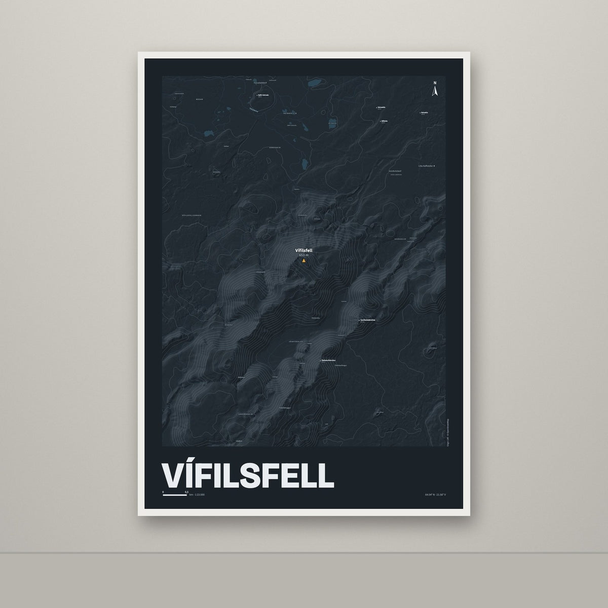 Vífilsfell – Nótt, okkurgulur