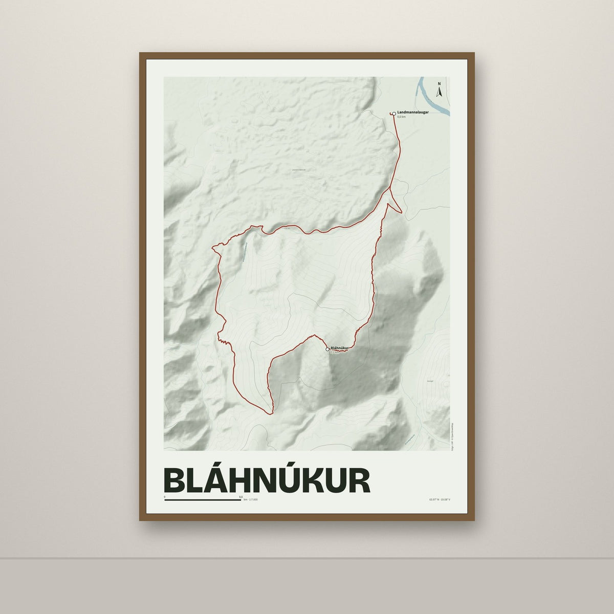 Bláhnúkur – Mosi, rauður