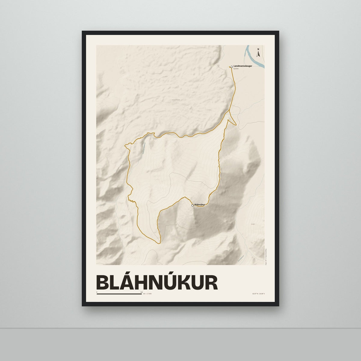 Bláhnúkur – Sandur, okkurgulur