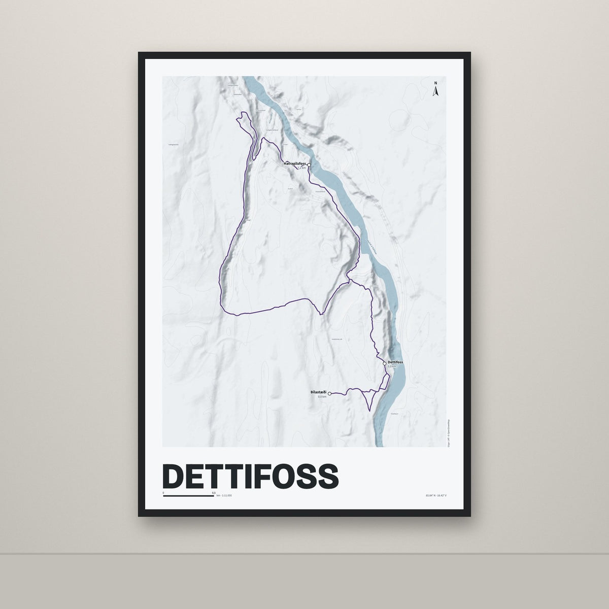 Dettifoss – Ljóst, lúpínufjólublár