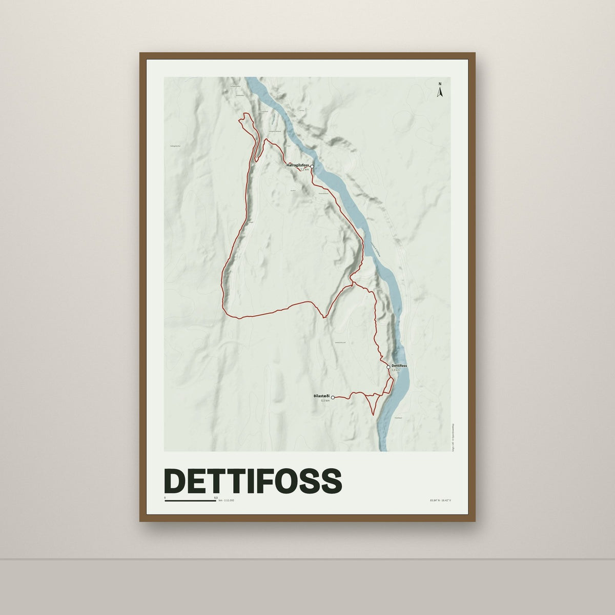 Dettifoss – Mosi, rauður