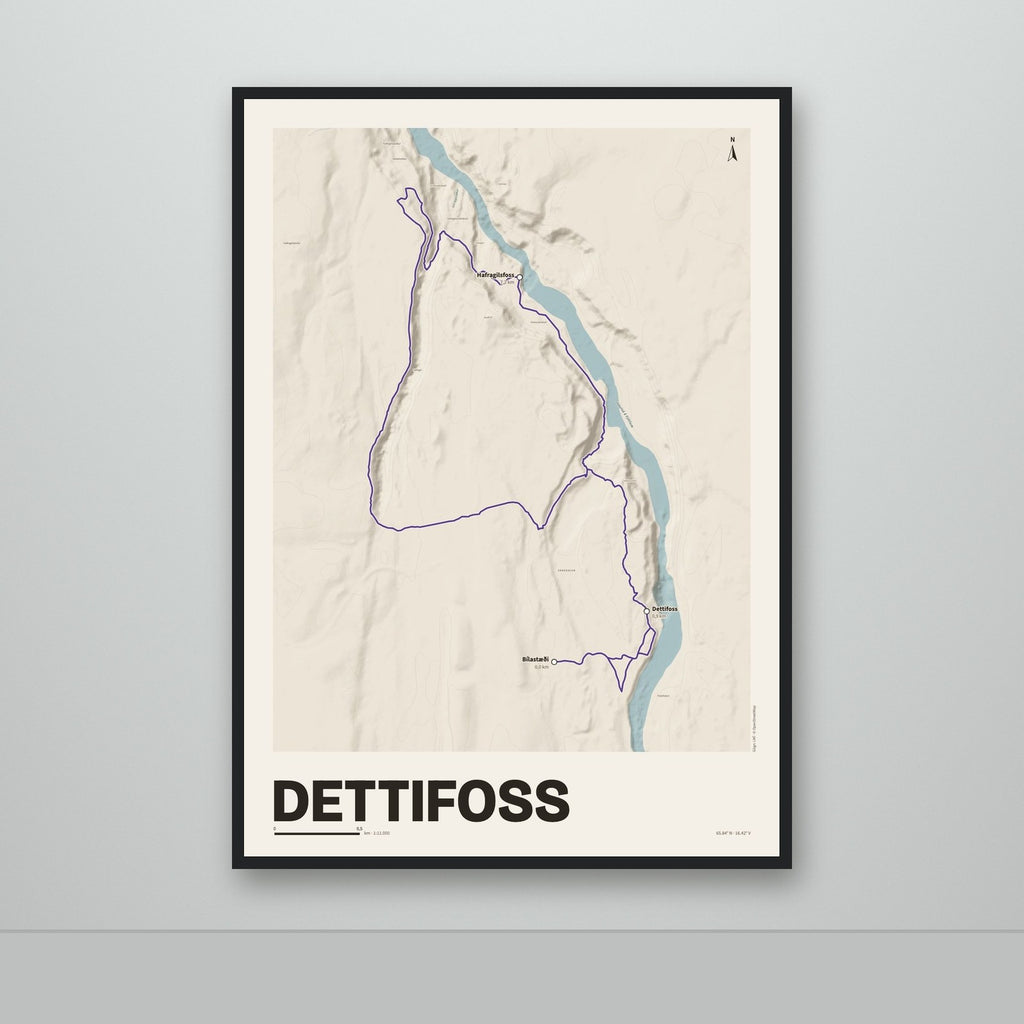 Dettifoss – Sandur, lúpínufjólublár