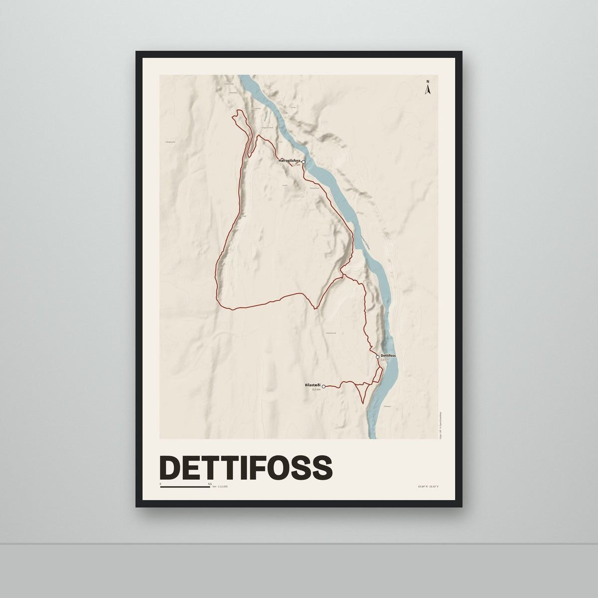 Dettifoss – Sandur, rauður