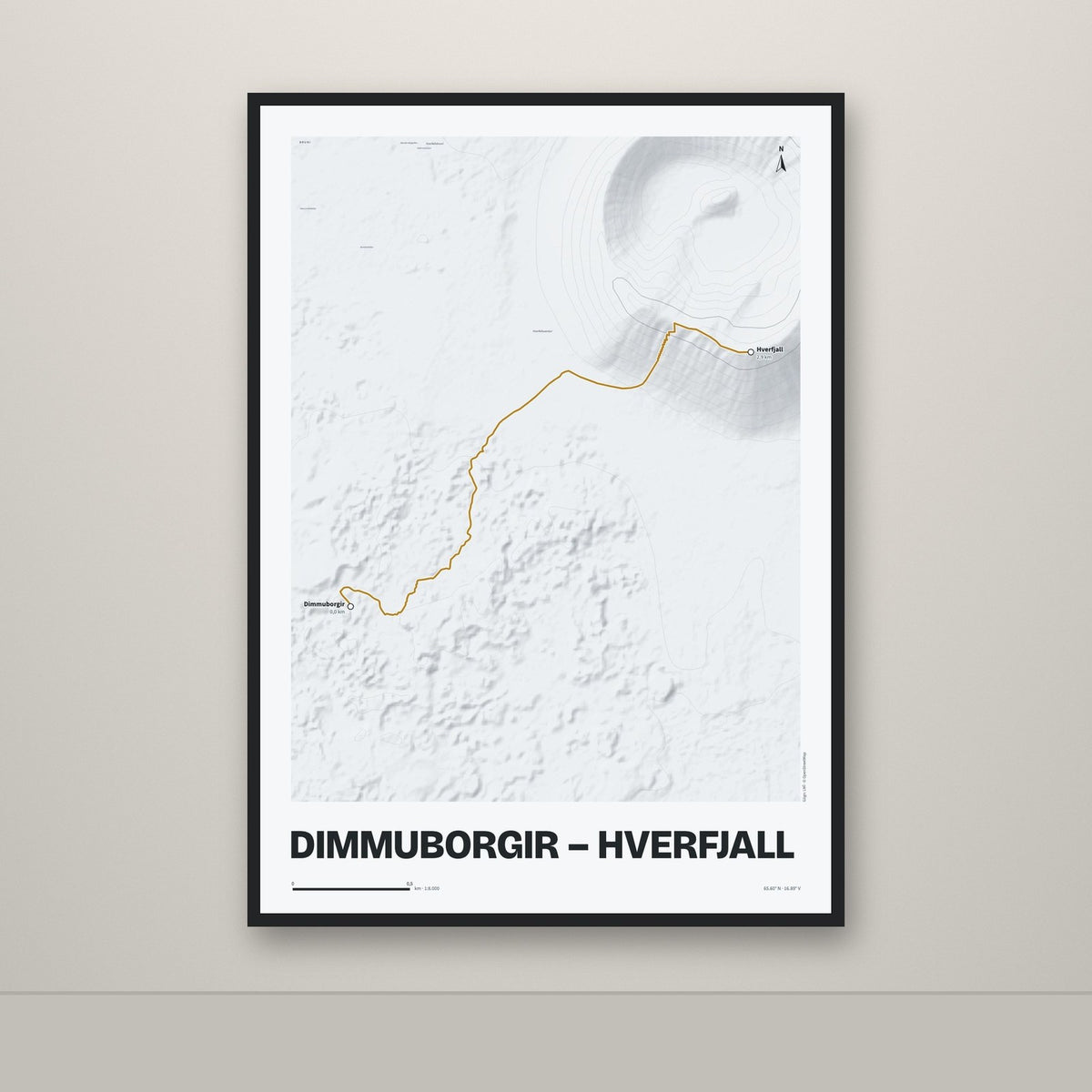 Dimmuborgir – Hverfjall – Ljóst, okkurgulur