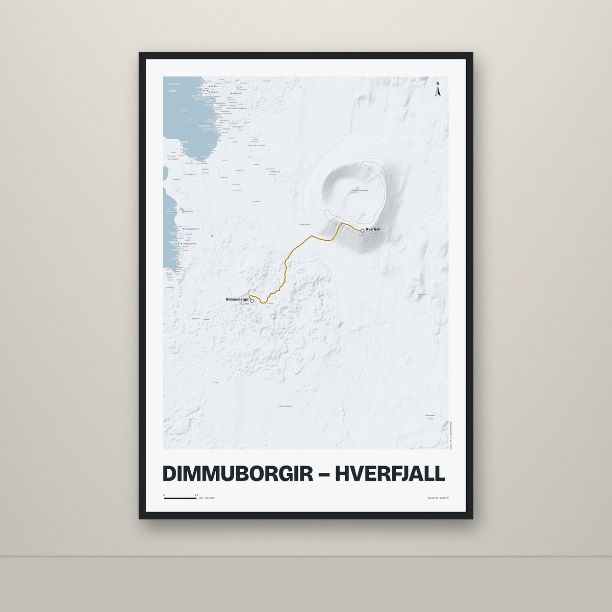 Dimmuborgir – Hverfjall – Ljóst, okkurgulur