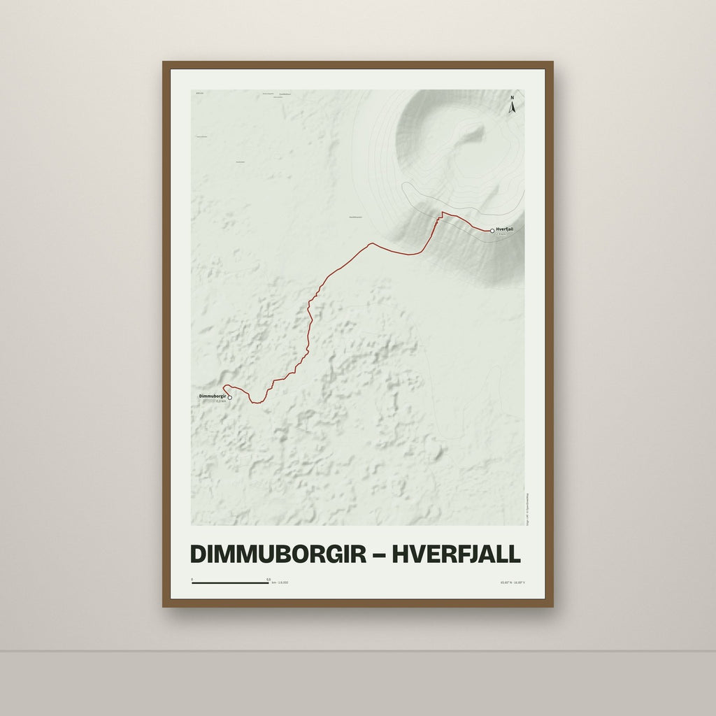 Dimmuborgir – Hverfjall – Mosi, rauður