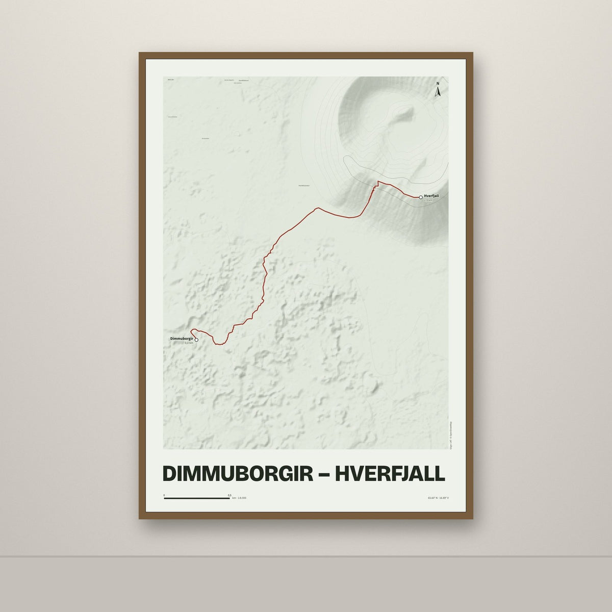 Dimmuborgir – Hverfjall – Mosi, rauður