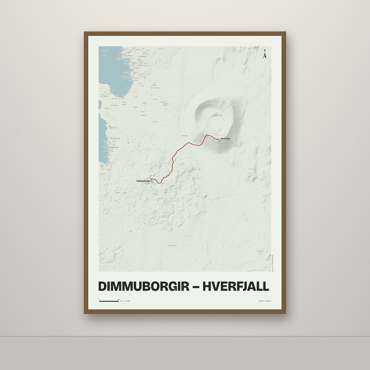 Dimmuborgir – Hverfjall – Mosi, rauður