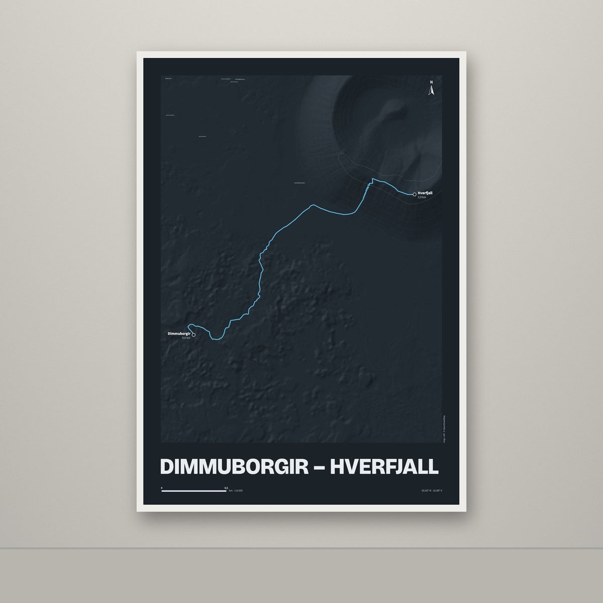 Dimmuborgir – Hverfjall – Nótt, blár