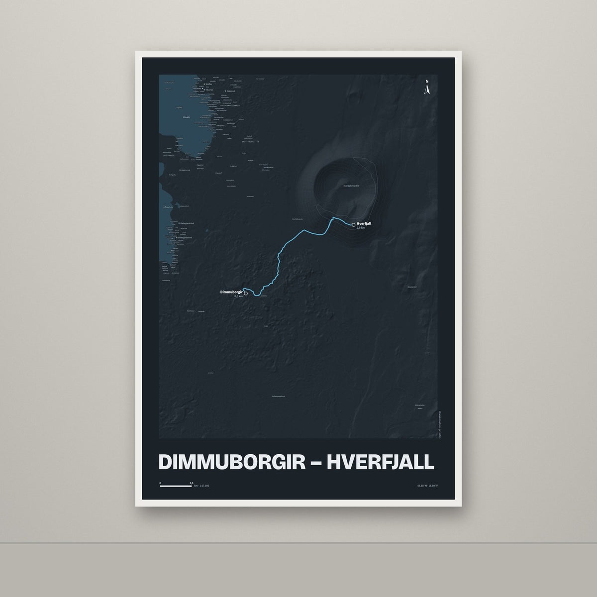 Dimmuborgir – Hverfjall – Nótt, blár
