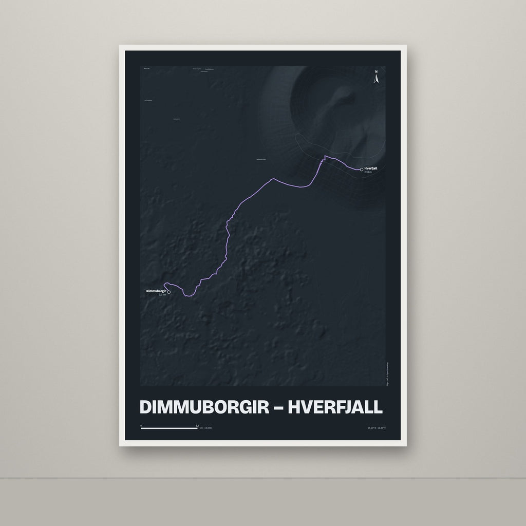 Dimmuborgir – Hverfjall – Nótt, lúpínufjólublár