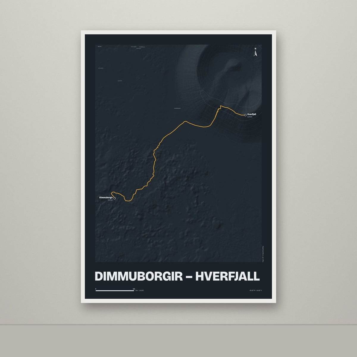 Dimmuborgir – Hverfjall – Nótt, okkurgulur