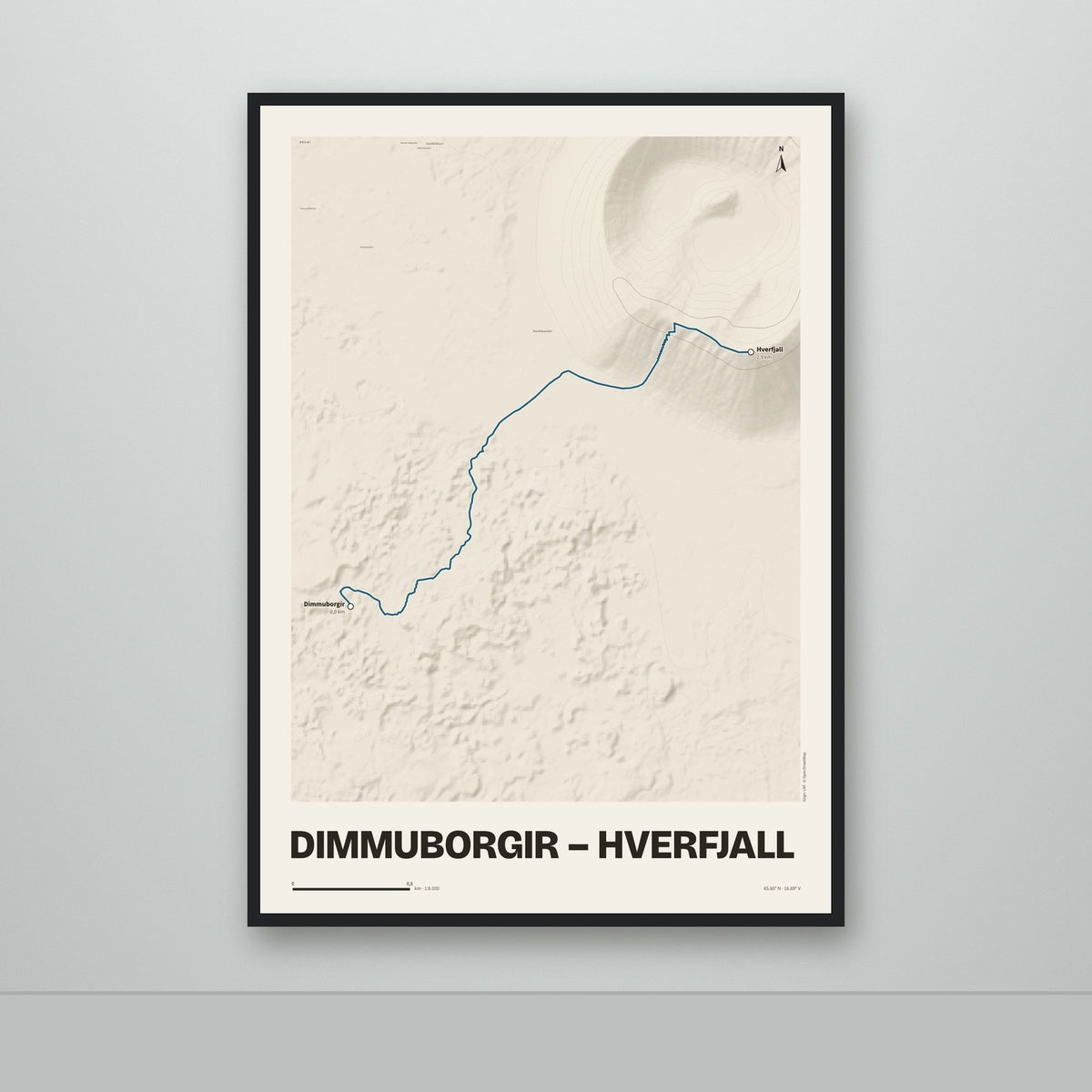 Dimmuborgir – Hverfjall – Sandur, blár