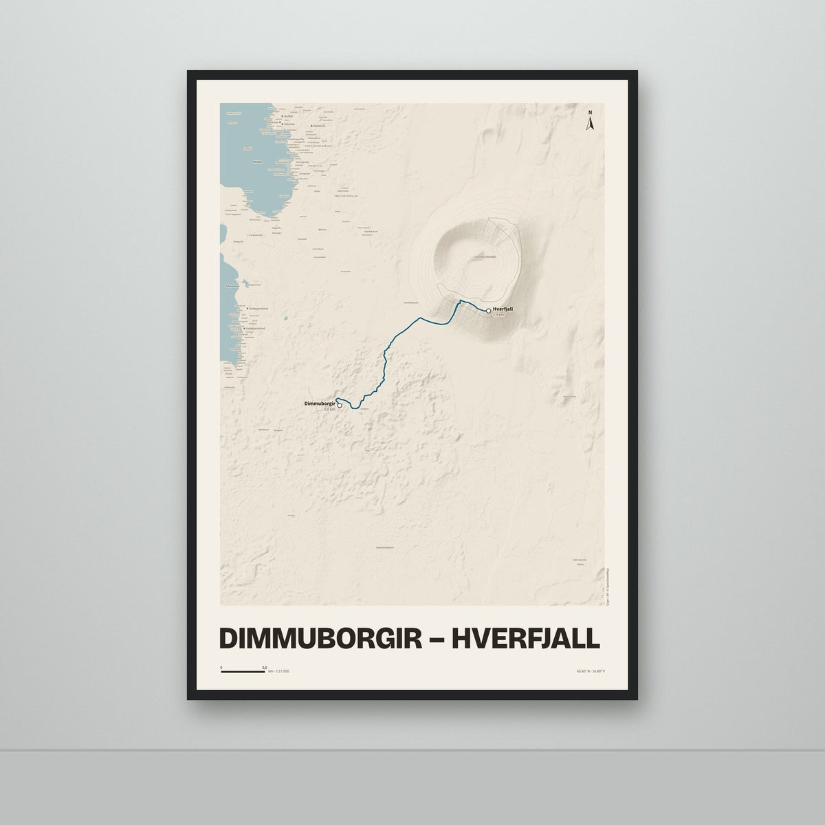 Dimmuborgir – Hverfjall – Sandur, blár