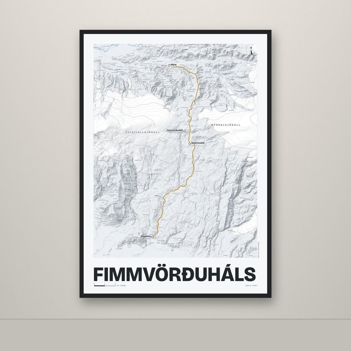 Fimmvörðuháls – Ljóst, okkurgulur